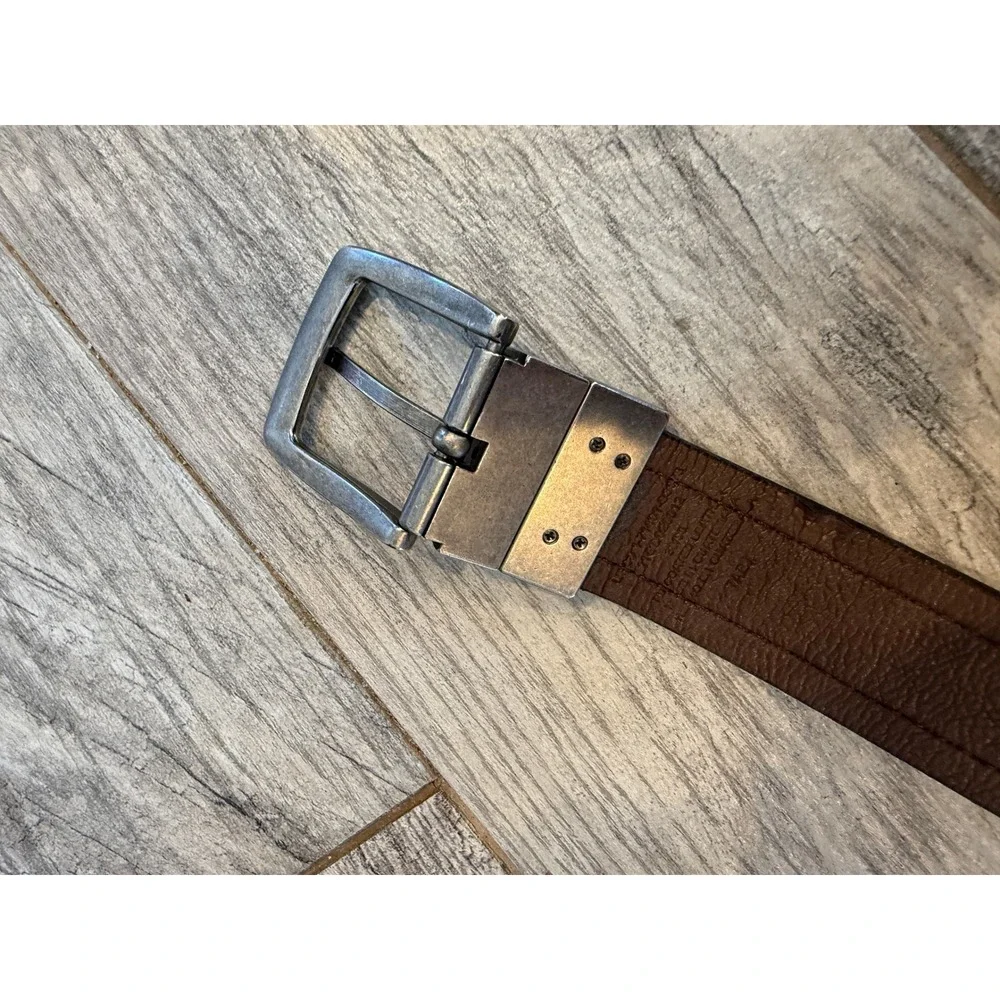 Dickies Reversible Belt Men 34 Black Brown Leather Workwear Casual Mens